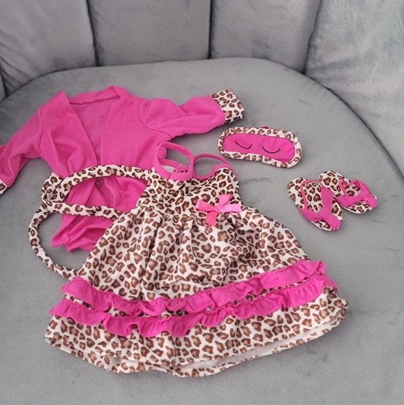 American Girl Toys American Girl Robe Nightgown Sleeping Mask And